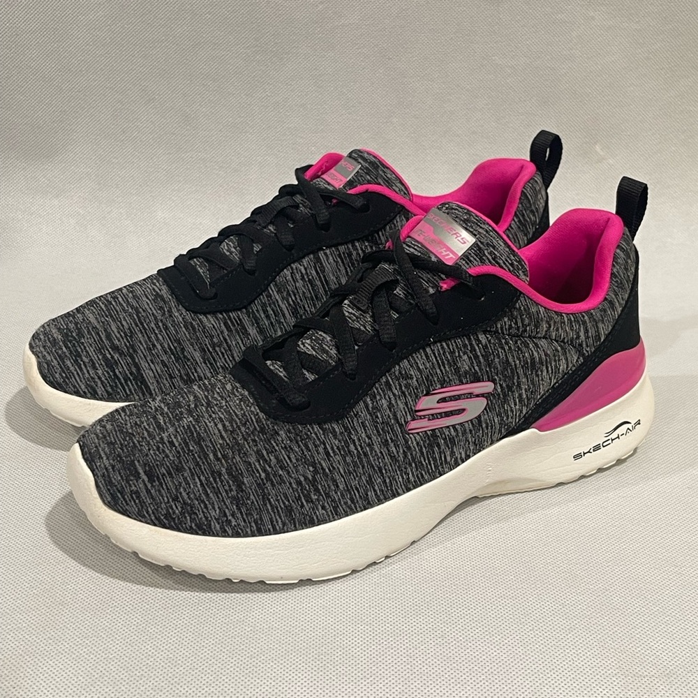 Skechers Women's Skech-Air Dynamight Black/Hot Pink - Size 7 - Picture 3 of 7
